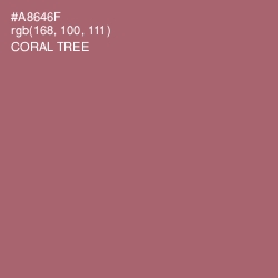 #A8646F - Coral Tree Color Image